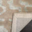 Tapis taupe en laine / coton / viscose touffeté à la main Jorie-1301064994
