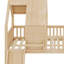 Lit superposé avec glissade Floor House, échelle intégrée pour enfants-130397558