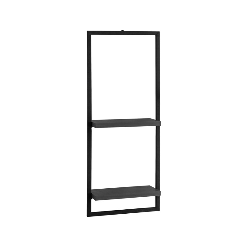 Locelso Floating Shelf, Black/Grey