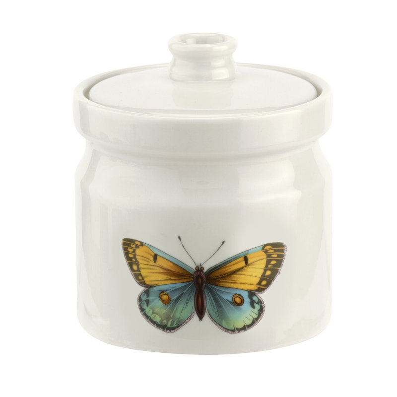 Botanic Garden Harmony Multicolor Porcelain Covered Sugar Bowl