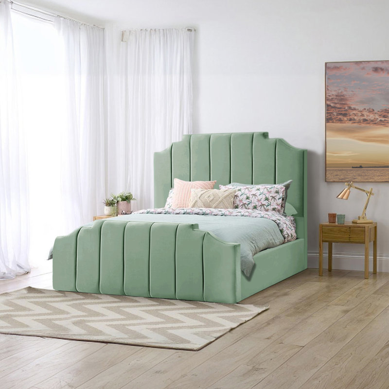 Antara Upholstered Bed, Duck Egg, Kingsize (5')