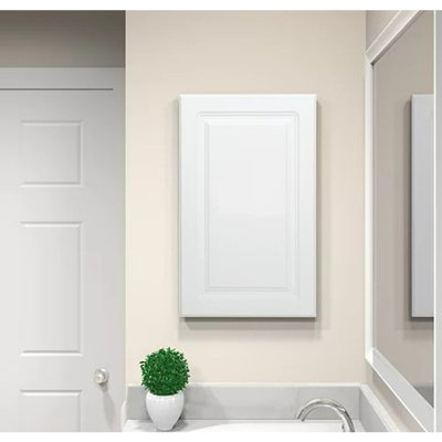 Brookshire 16'' W x 26'' H x 5.38'' D Recessed Bathroom Cabinet with 3 Adjustable Shelves