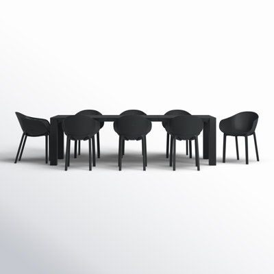 Farrah 8 - Person Patio Dining Set with Extendable Rectangular Table