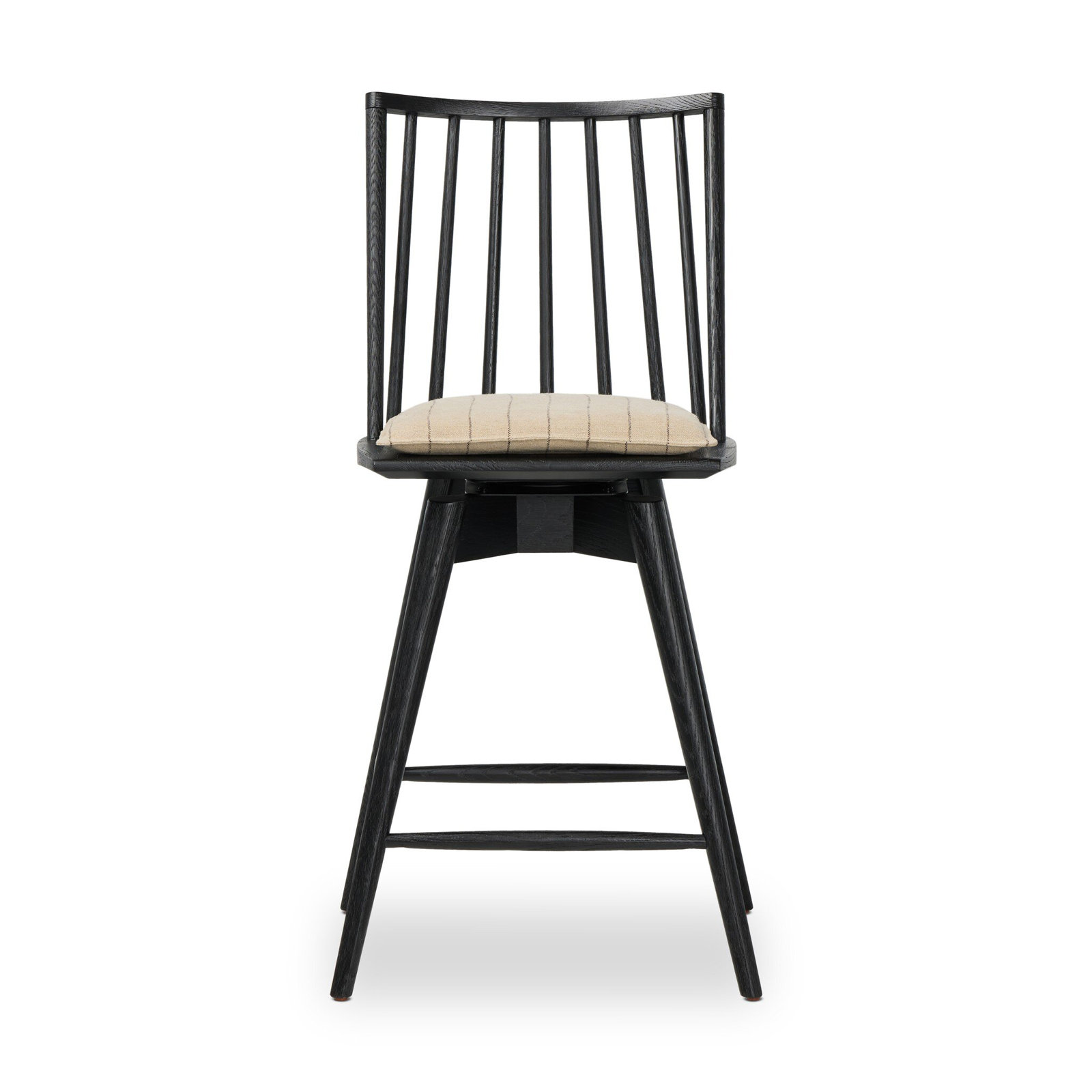 Daltrey Swivel Counter & Bar Stool, Counter Stool (26.98" Seat Height), Lavon Flint/Linen Blend