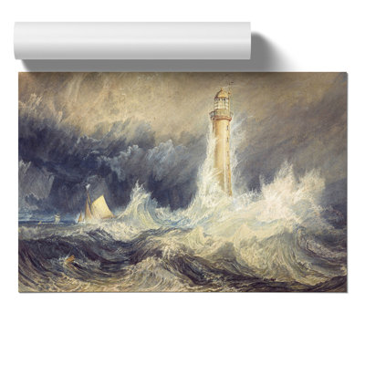 Bell Rock Lighthouse by Joseph Mallord William Turner - Frameless Print