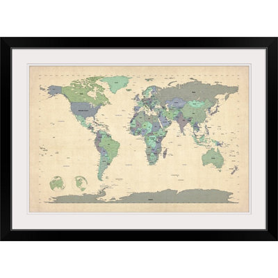 Francy «World Map» par Bellen, impression