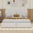 Teddy Fleece Upholstered Platform Bed with Hydraulic Storage System-101489735-101489732