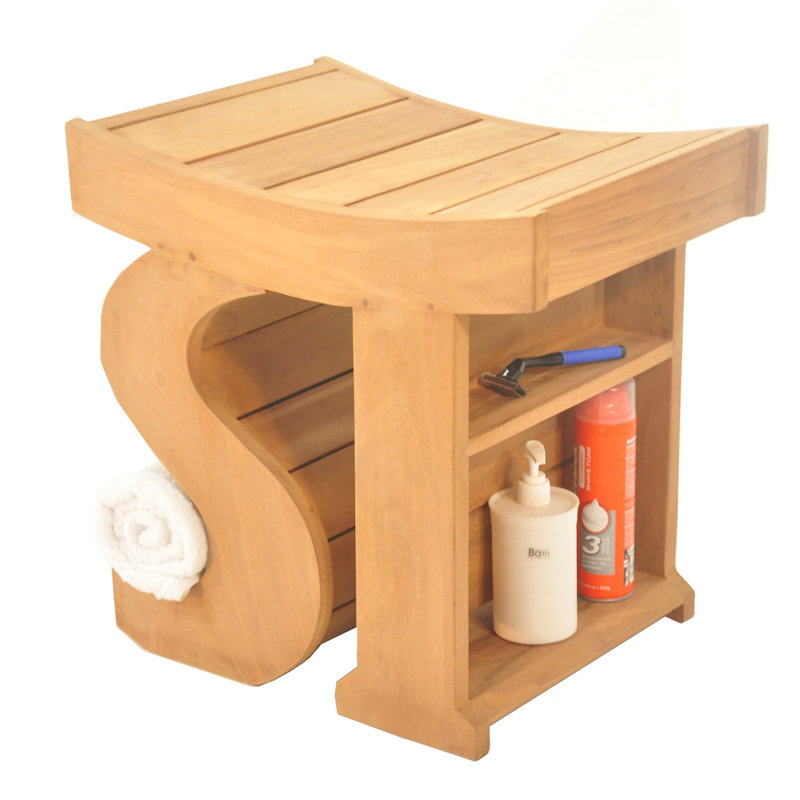 Winkler 18'' W Teak Shower Bench