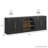 3-Piece Modular Sideboard Buffet Set - C+2B - Ebony-201433989