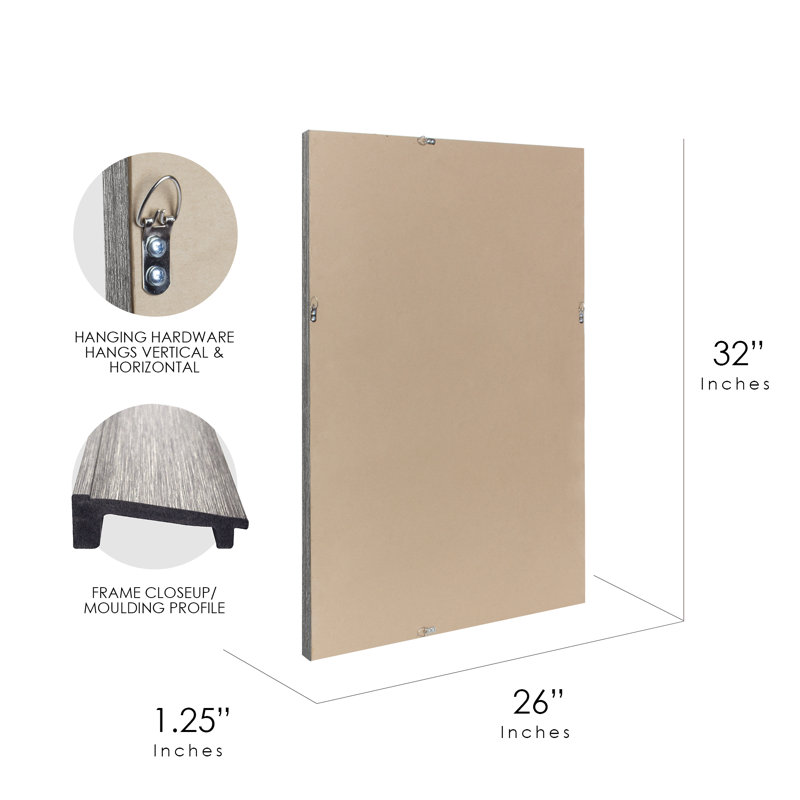 Dasinger Flat Mirror, 32" H x 26" W