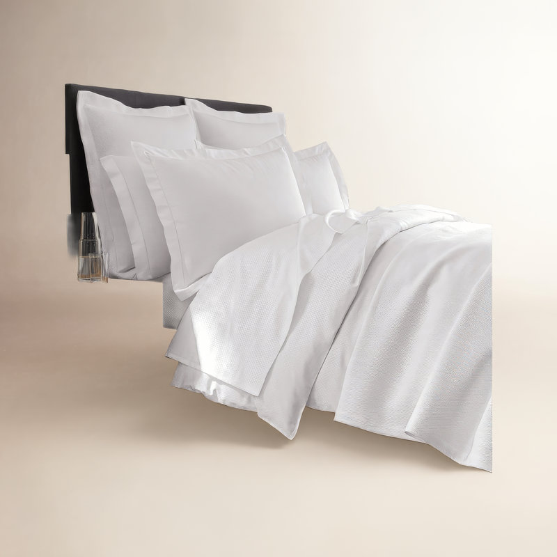Sateen Checkered Flat Sheet, Queen Flat Sheet