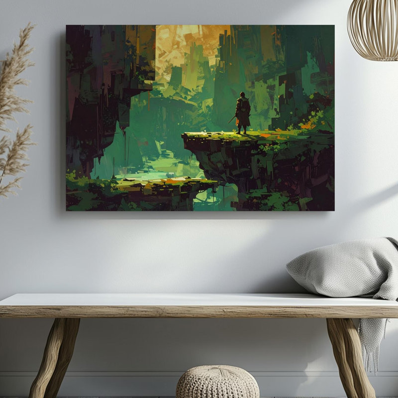 Toile Art mural Pixel Hero, H 16 po x l 20 po