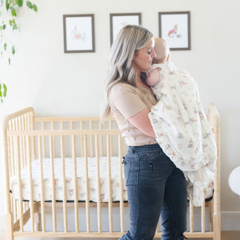 Drap pour lit de bébé Peter Rabbit
