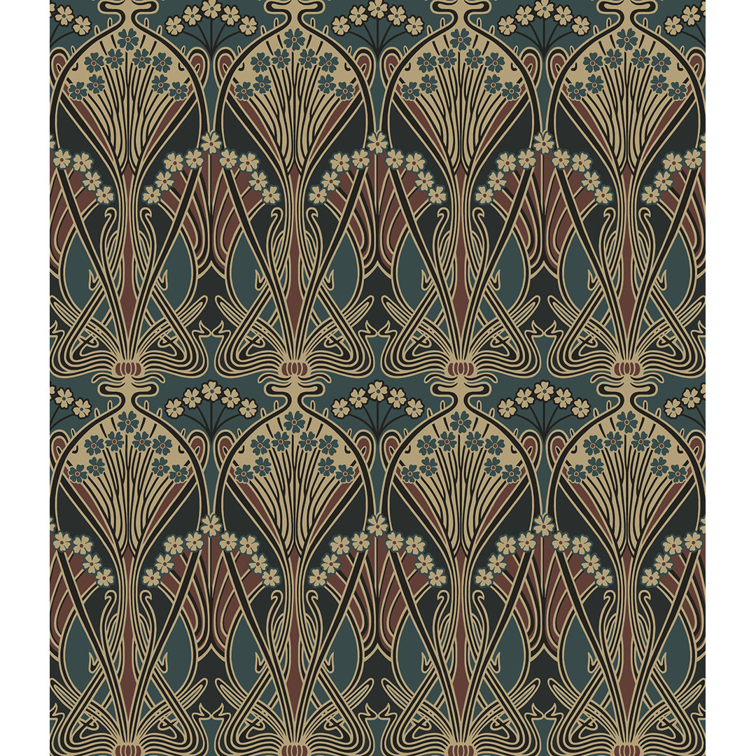 Sharene Peel & Stick Damask Roll Darby Home Co