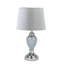 Zellner 44Cm Grey Chrome Table Lamp