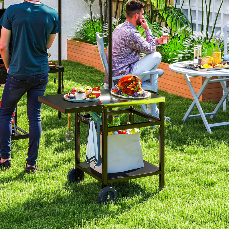 76cm H x 91cm W BBQ Trolley