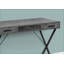 Bureaux, bureau d'ordinateur contemporain de 42 po avec tiroirs de rangement, tablette ouverte, configuration gauche / droite, stratifié gris et amp; Métal noir | Gris | Panneau de particules-743189597