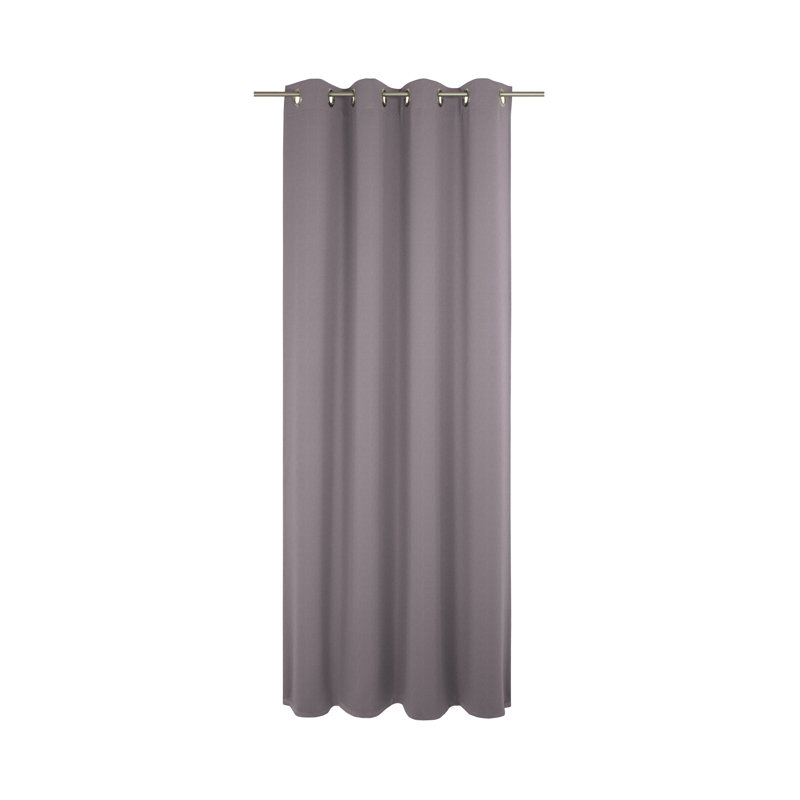 Pearce Semi Sheer Curtain Single Panel, 175cm Width x 132cm Drop, Purple