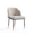 Flor Twill Weave Upholstered Metal Dining Chair in Wheat-103877641-90543818