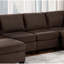 Chaise de salon contemporaine en tissu de café noir, pieds de dossier-1317003691