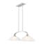 Luminaire suspendu linéaire à 2 lumières pour îlot de cuisine Anola-22670040