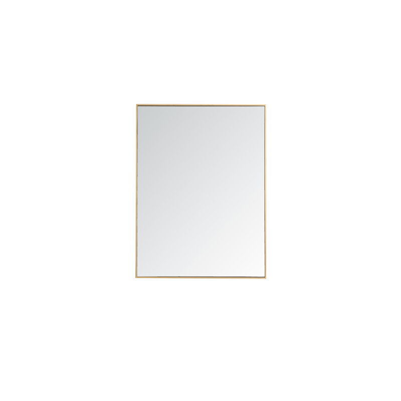 Miroir mural Sabine, 48 po x 36 po, Laiton