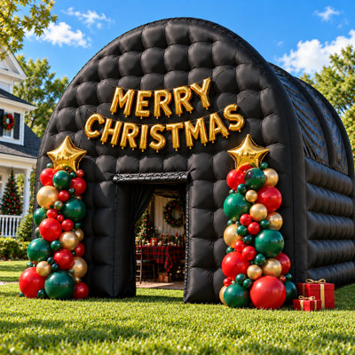 Inflatable Party Tent with Blower, Outdoor Nightclub-Style Event Pavilion for Disco Parties, Birthdays, Weddings & Celebrations, Lights Not Included