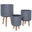 Dotted Style Cylinder Planter with Feet-901821042-901821045
