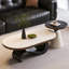 Ensemble de tables basses ovales et rondes