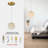 Modern Gold  Crystal Pendant Light With G9 Bulb Adjustable Height