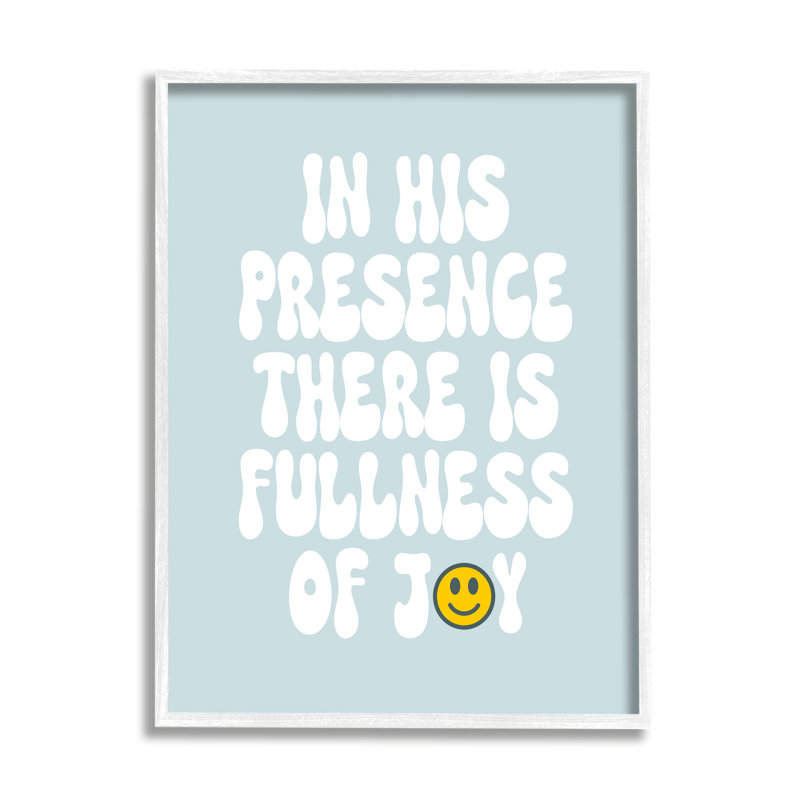 Expression religieuse bleue par Lil 'Rue, Estampe numérique encadrée blanc bord de mer, H 30 po x l 24 po x P 1,5 po