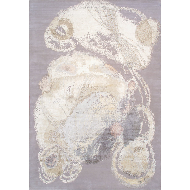 Hand Knotted Wool Abstract Indoor Rug