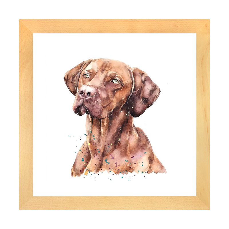 Reproduction d’art sur toile bisesaque, H 16 po x l 16 po x p 1 po, Toile avec cadre en bois beige, Blanc