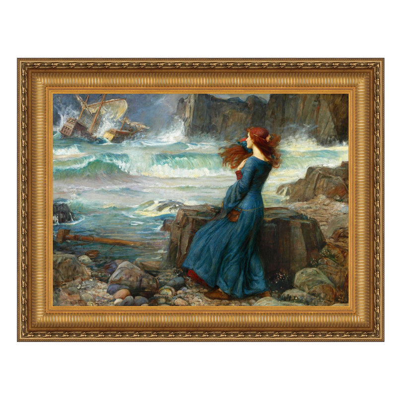 Miranda The Tempest Print by John William Waterhouse, 38.25" H x 50.25" W