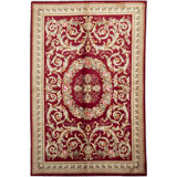 Hand-Knotted High-Quality Red Area Rug