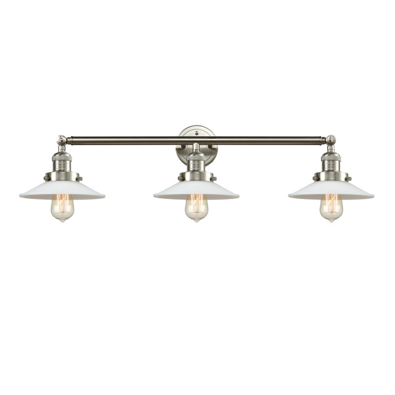 Éclairage pour salle de bain à 3 lumières DEL à intensité variable Miramontes, Ampoule incandescente rétro de 60 watts