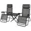 Acey 87 cm Long Sun Lounger with Table Patio Chaise Lounge-371068148