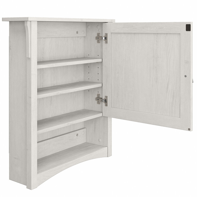  Armoire de salle de bain murale l 23,7 po x H 27,99 po x P 6,61 po, Chêne blanc