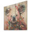 Floral floral rose et vert Koala IV - Koala sur bois-375569404