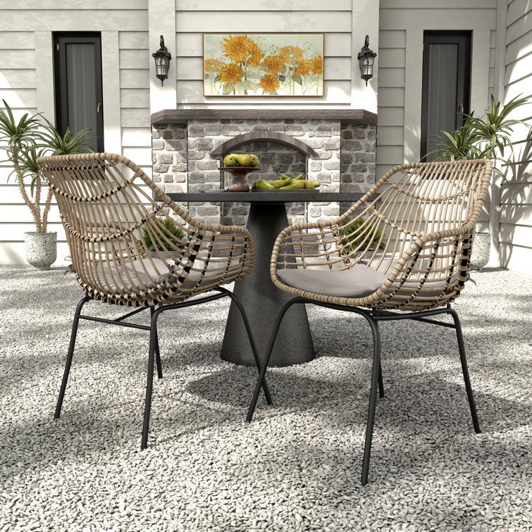 Twickenham Patio Dining Side Chair with Cushion