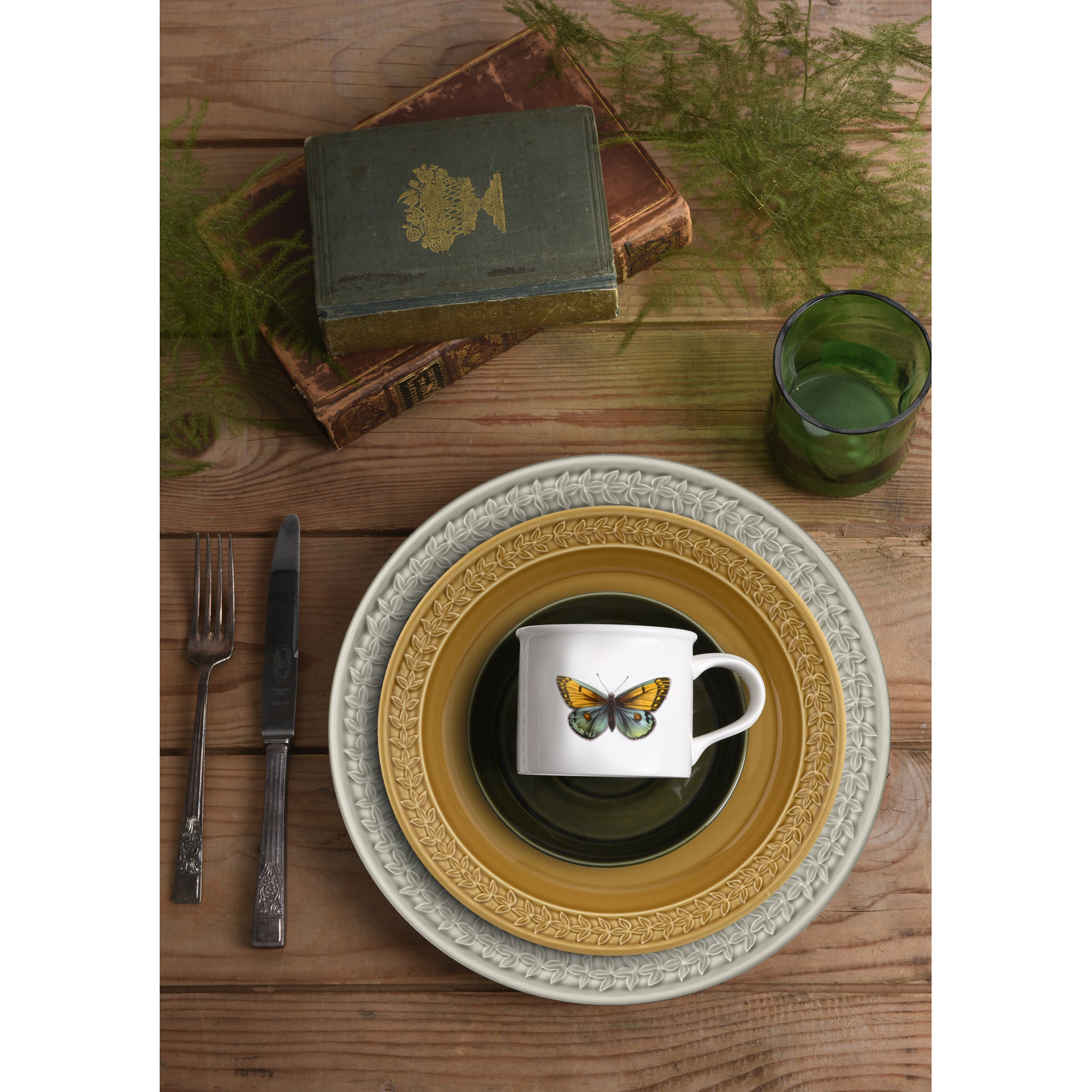 Portmeirion Botanic Garden Harmony 9" Salad Plate, Stone