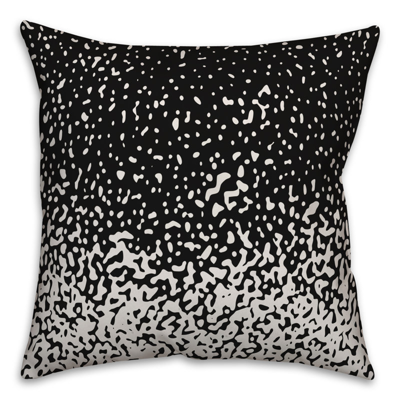  Coussin Dash, Noir, 16 po x 1 po