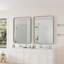 Miroir mural 30 po x 40 po, miroir rectangulaire en métal, miroir de coiffeuse, pour salle de bain, salon, chambre à coucher