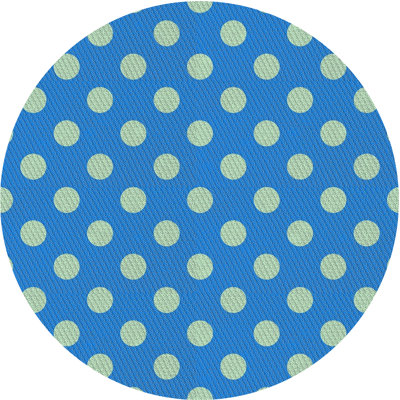 Tapis bleu/vert à motifs Hollingshead