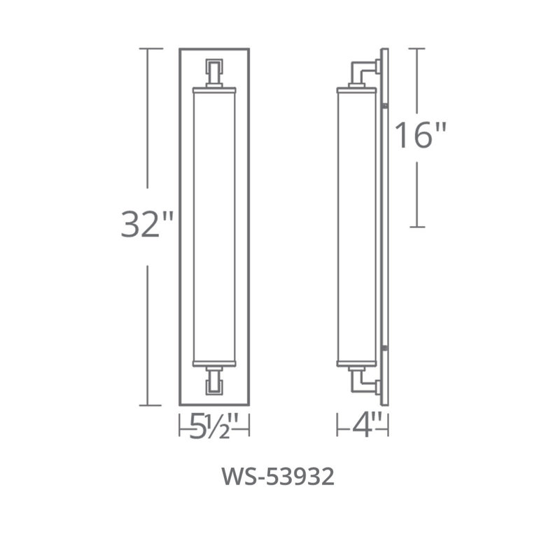 Gatsby Aluminum LED Flush Mounted Sconce, Polished Nickel