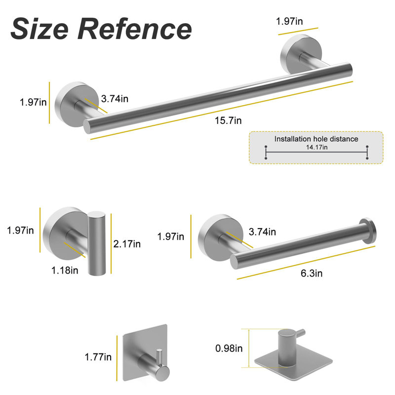 Wall Towel Rack, Gray