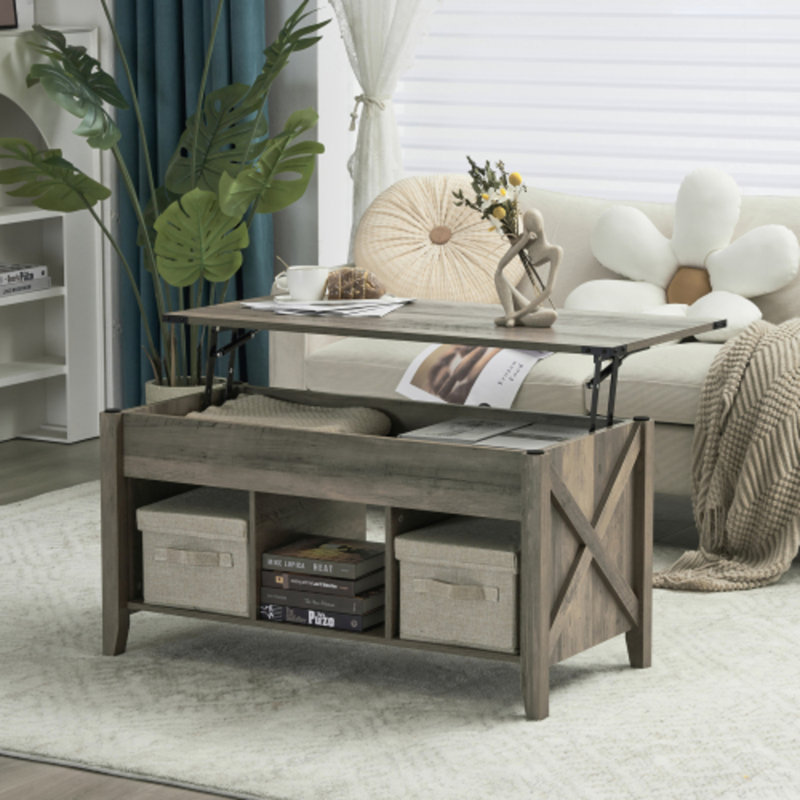 Table basse 37,8 po, Brun, Brun