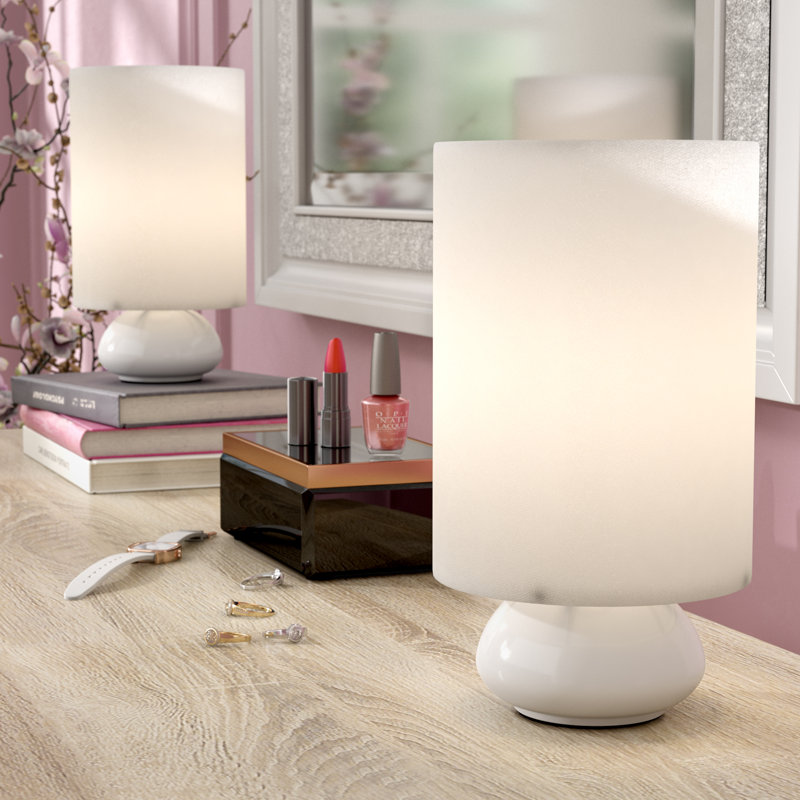 Iman Metal Table Lamp, White