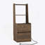 Table de chevet avec station de charge, table de chevet intelligente avec veilleuse, table de chevet moderne avec bibliothèque, tables de chevet avec armoire de rangement pour chambre à coucher, bois-1143594232