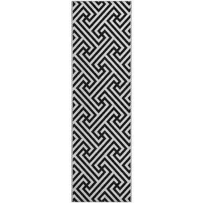 Premium Machine Washable Tweedy Black Rug